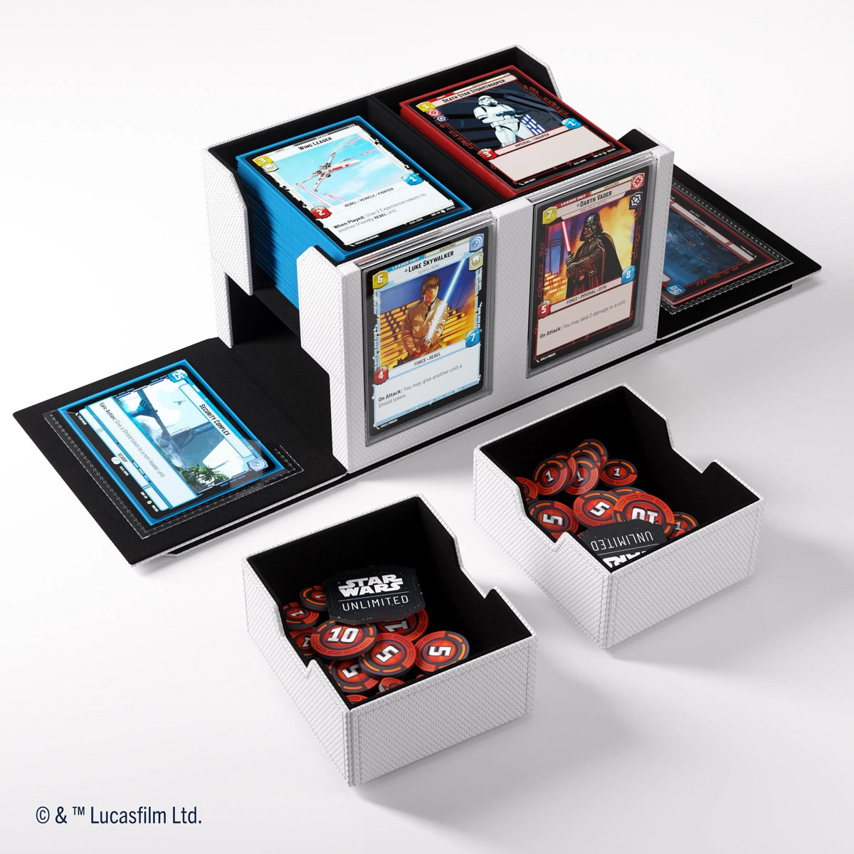 GAMEGENIC - STAR WARS: UNLIMITED DOUBLE DECK POD - BLACK