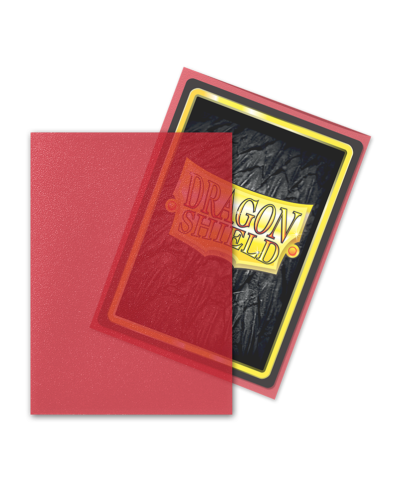 Dragon Shield Matte Art Sleeves - Clear Red (100 Sleeves)