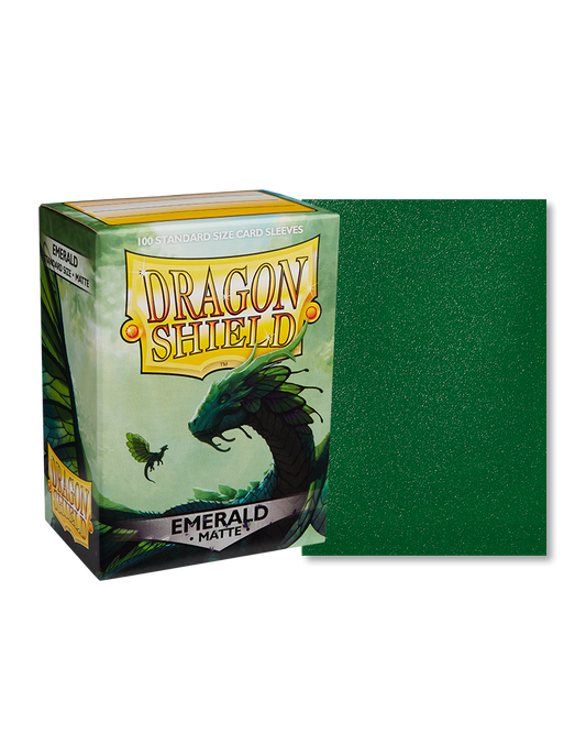 Dragon Shield Matte Standard Sleeves - Emerald (100 Sleeves)