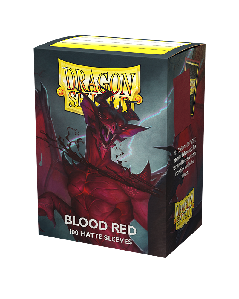 Dragon Shield Standard Matte Sleeves - Blood Red 'Simurag' (100 Sleeves)