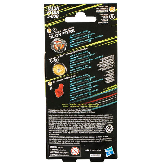 Beyblade X Talon Ptera 3-80B Booster Pack Set