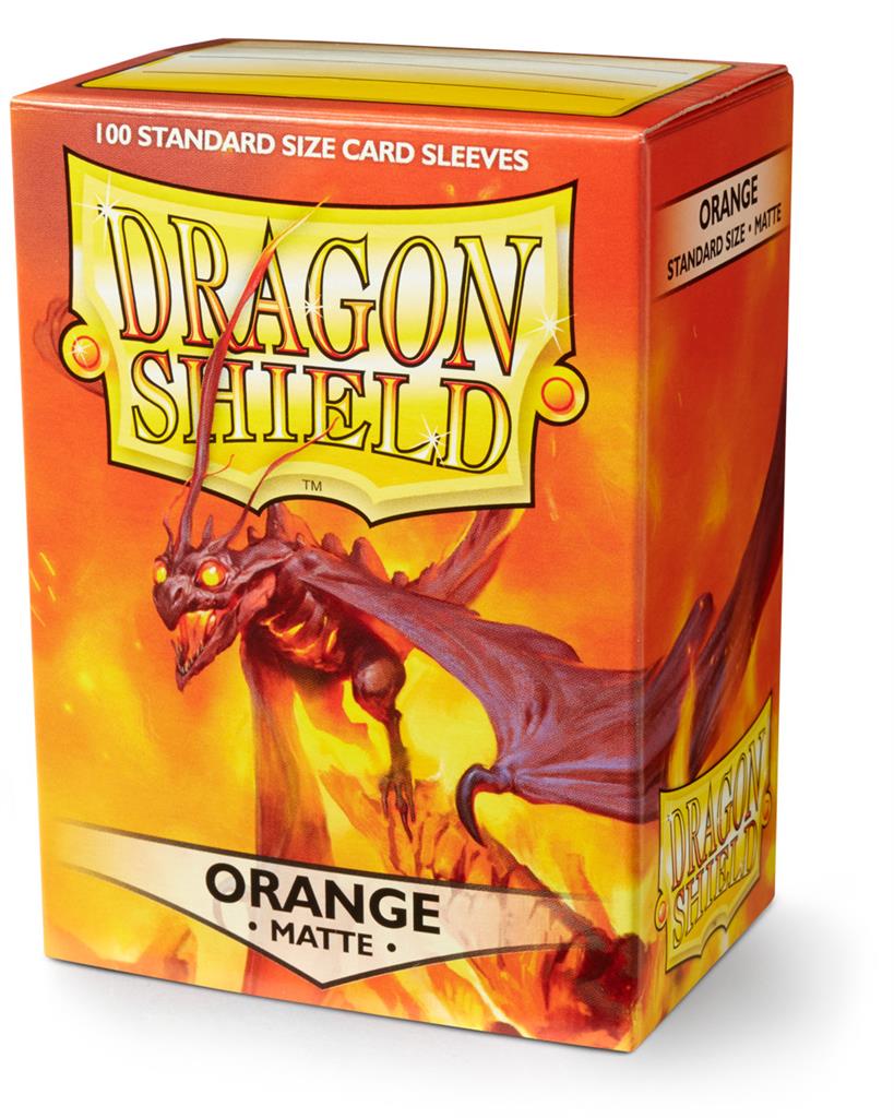 Dragon Shield Standard Sleeves - Orange Matte(100 Sleeves)