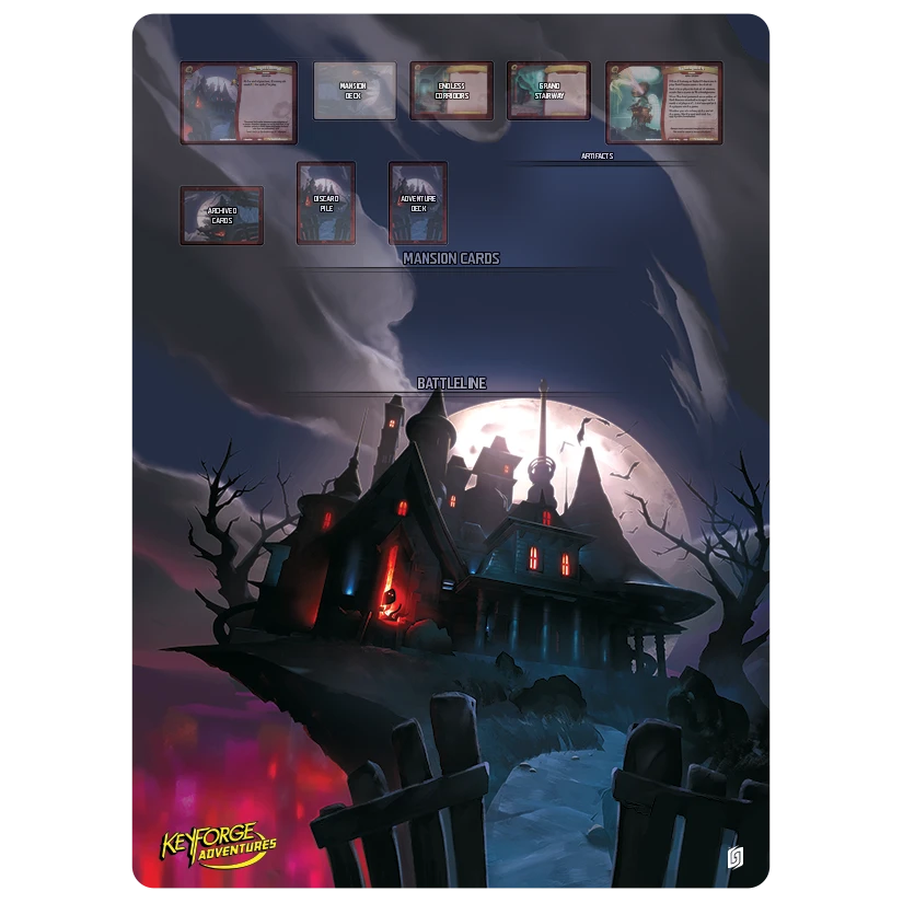 KEYFORGE ADVENTURES: FALL OF THE HOUSE OF GORMANGEIST PLAYMAT