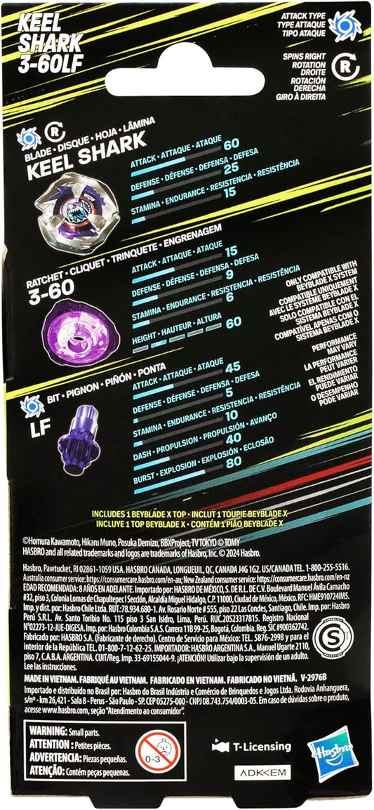 Beyblade X Keel Shark 3-60LF Booster Pack Set