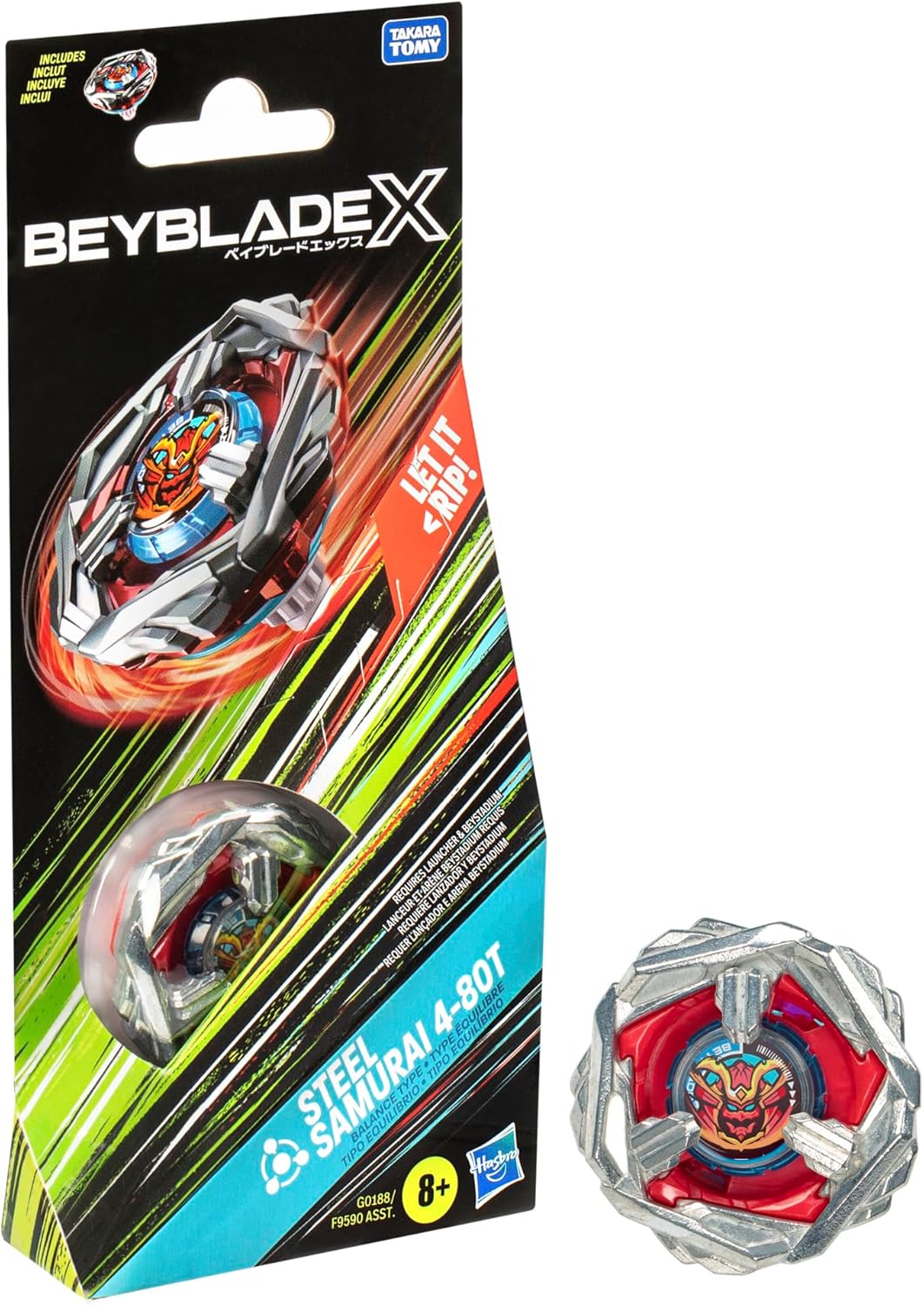Beyblade X Steel Samurai 4-80T Booster Pack Set