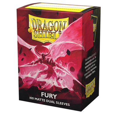 DRAGON SHIELD DUAL MATTE SLEEVES - FURY 'ALARIC, CRIMSON KING' (100 SLEEVES)