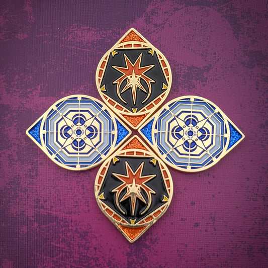 Luxury Playstyle Rile & Resist Reversible Ward Enrage Metal Token