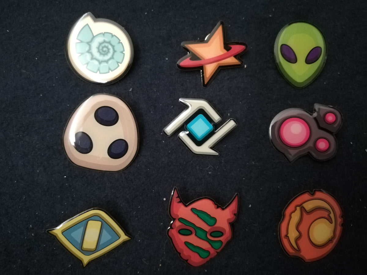 SET completo 9 spille ufficiali delle case di Keyforge (9 pins)