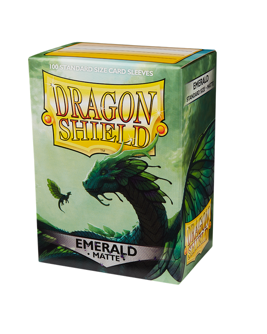 Dragon Shield Matte Standard Sleeves - Emerald (100 Sleeves)