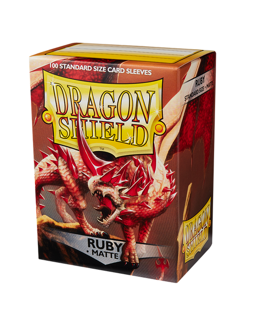 Dragon Shield Matte Sleeves - Ruby (100 Sleeves)