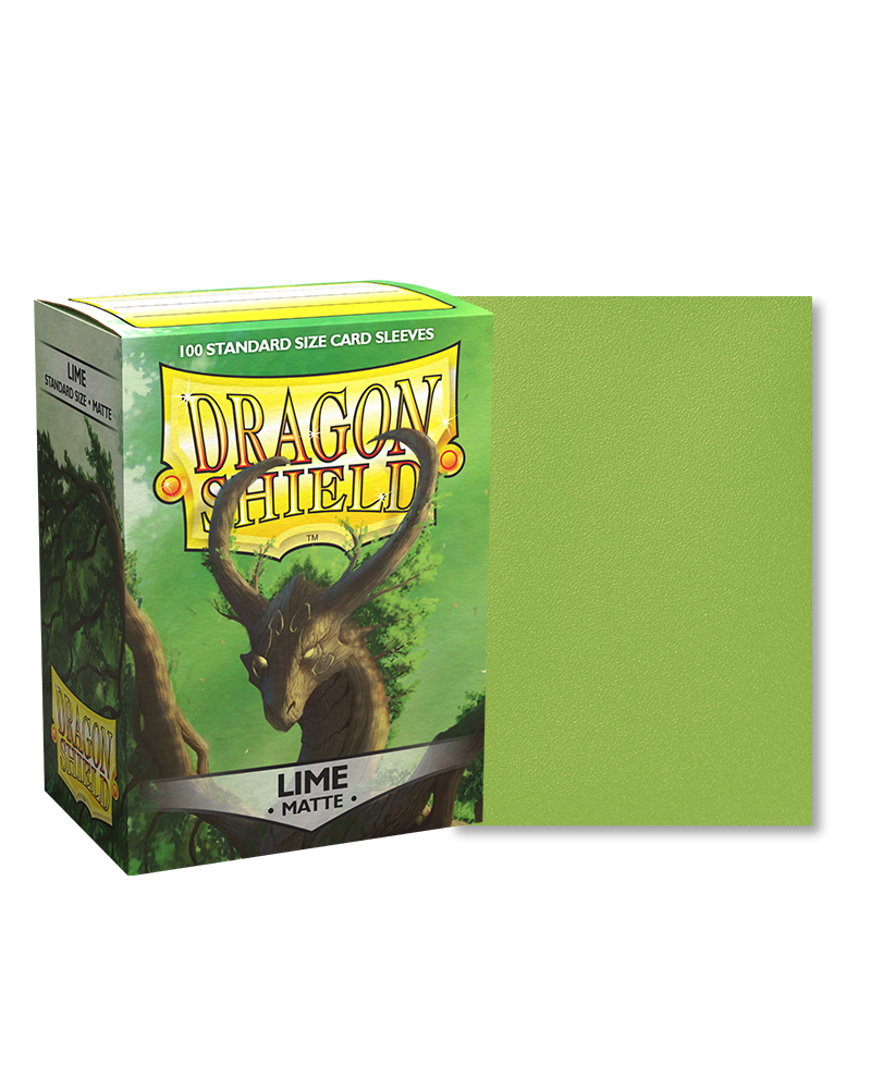 Dragon Shield Standard Sleeves - Matte Lime (100 Sleeves)