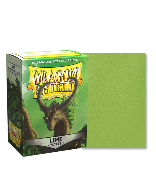 Dragon Shield Standard Sleeves - Matte Lime (100 Sleeves)
